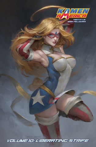 Kamen America: Volume #10 - Liberating Strife (Lunar Exclusive CVR C) - Antarctic Press