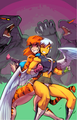 GD's Tiffany & Charlotte On Another World #2 (Lunar Exclusive Variant) - Antarctic Press