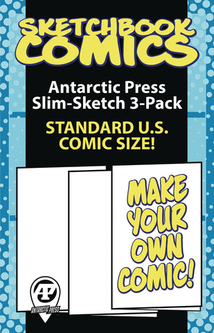 Slim Comic Sized Sketchbook 3-Pack