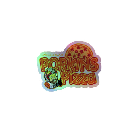Porkin's Pizza Holographic stickers