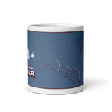 White glossy mug