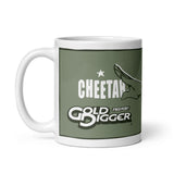 GD Cheetah White glossy mug